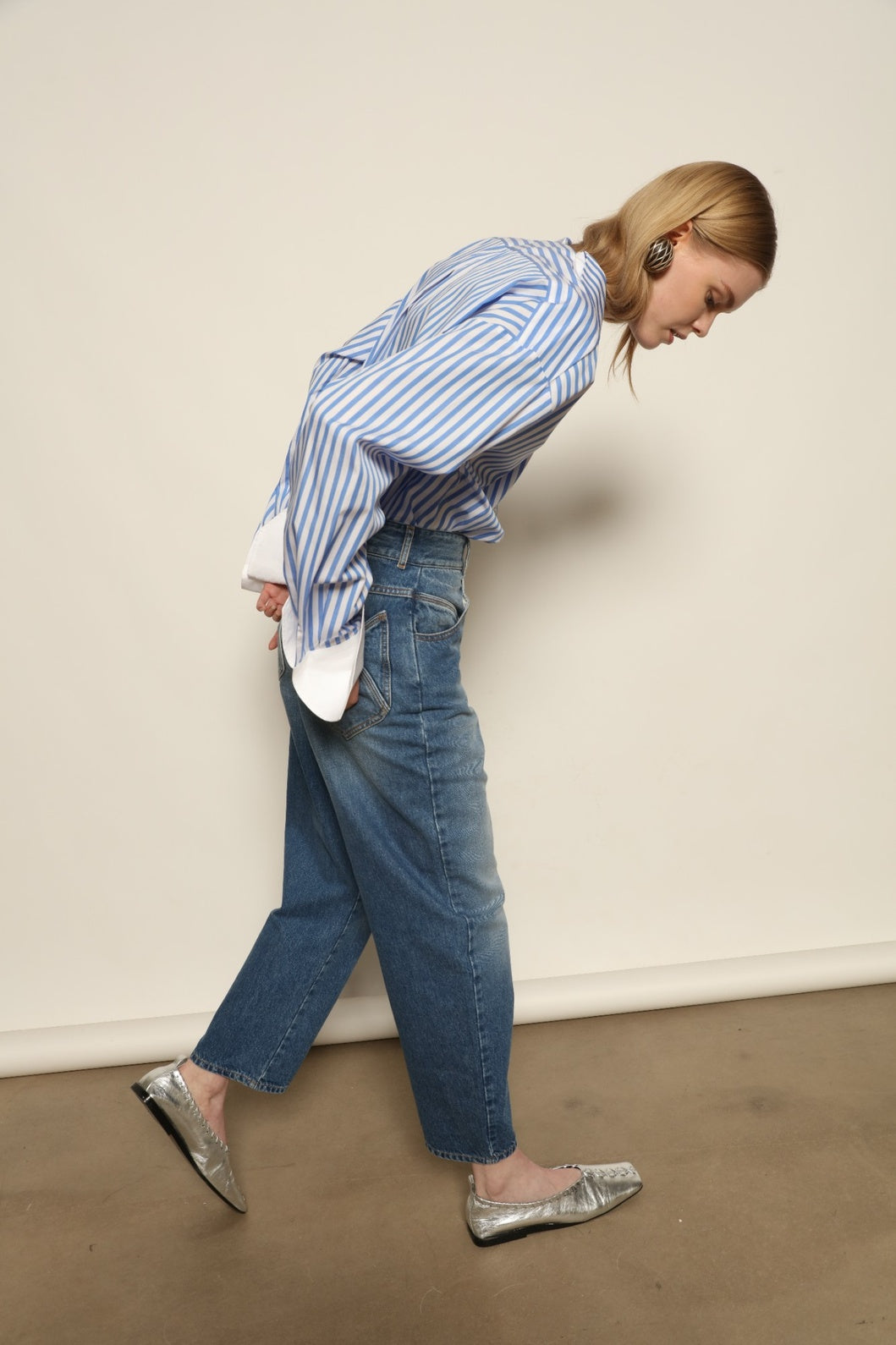 Le Pantalon Fleur in Blue D'été - Happy Haus