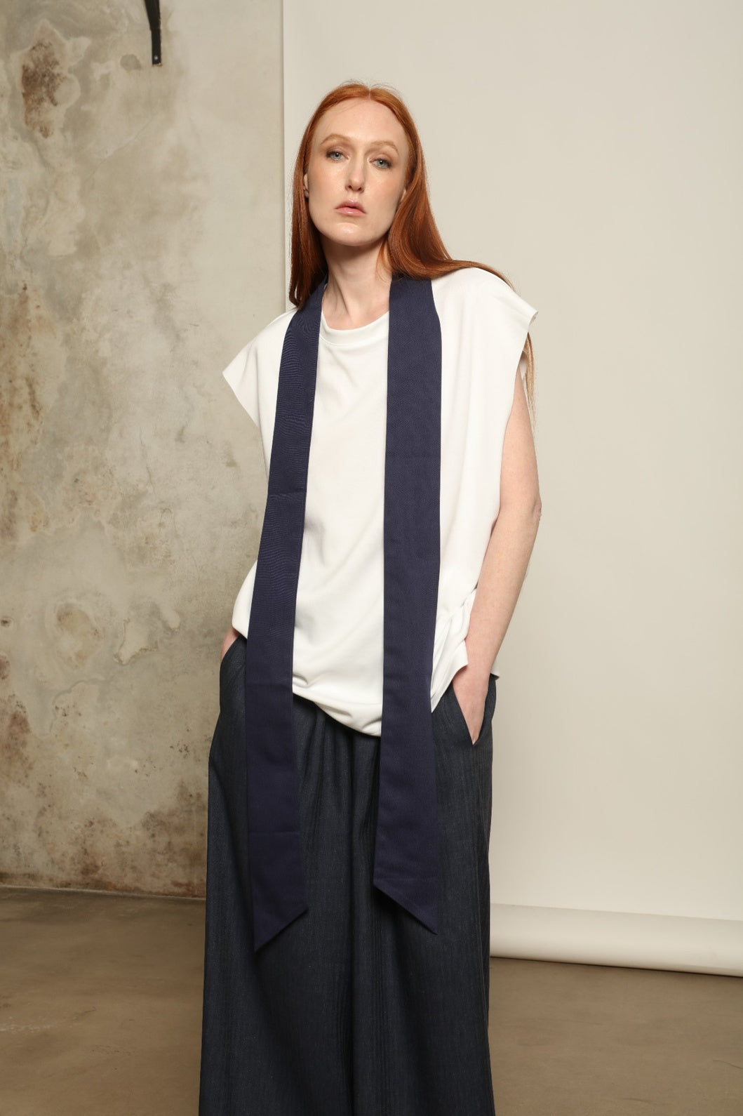 Over Tie T-Shirt - Maison Jejia