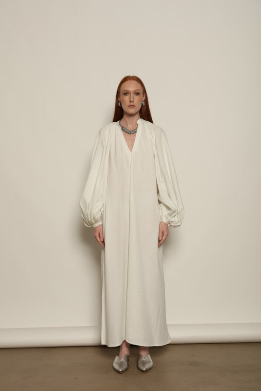 The Touareg Dress With Ballon Sleeves - Marrakshi Life