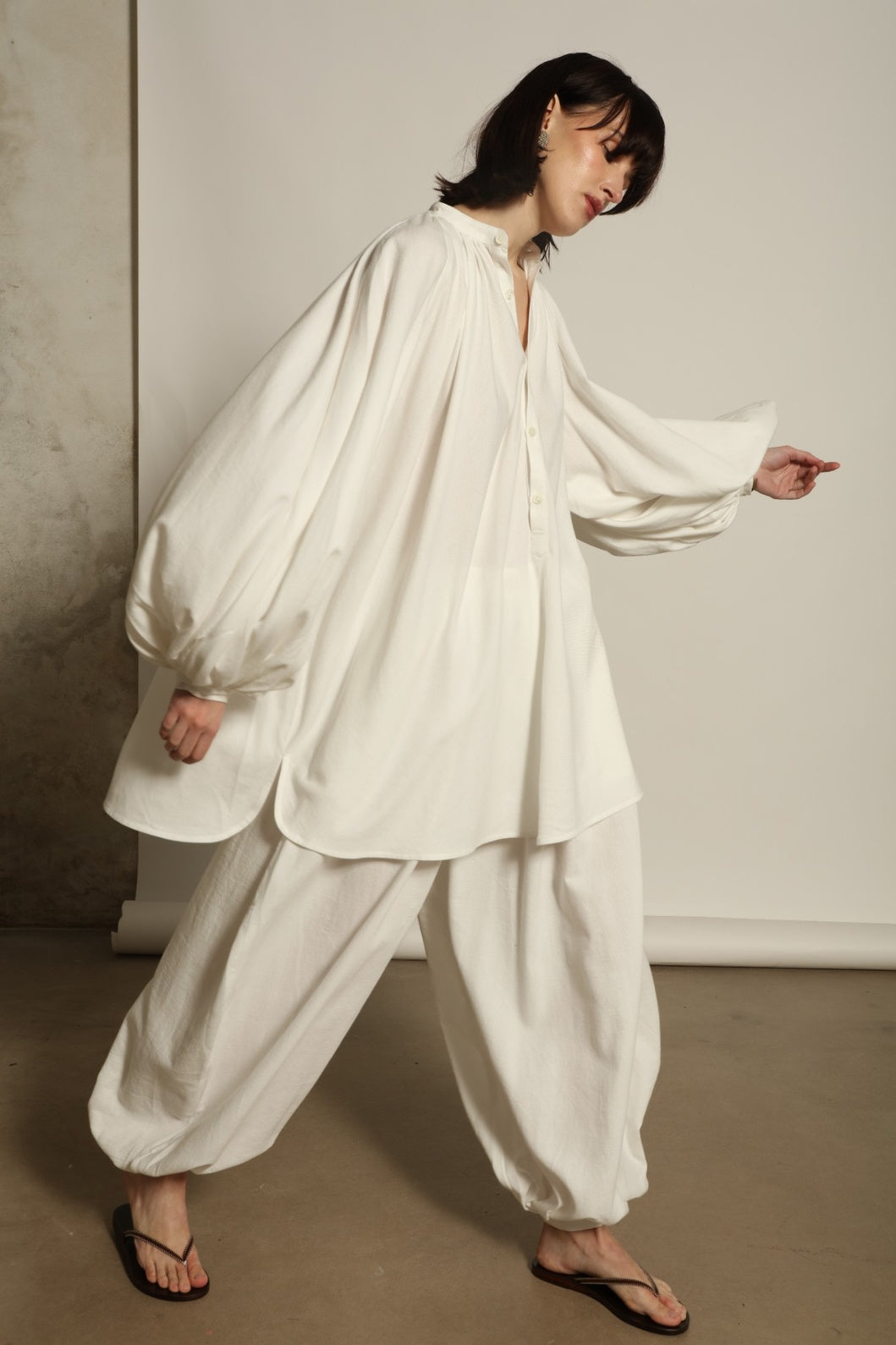 The Touareg Tunic With Ballooon Sleeves - Marrakshi Life
