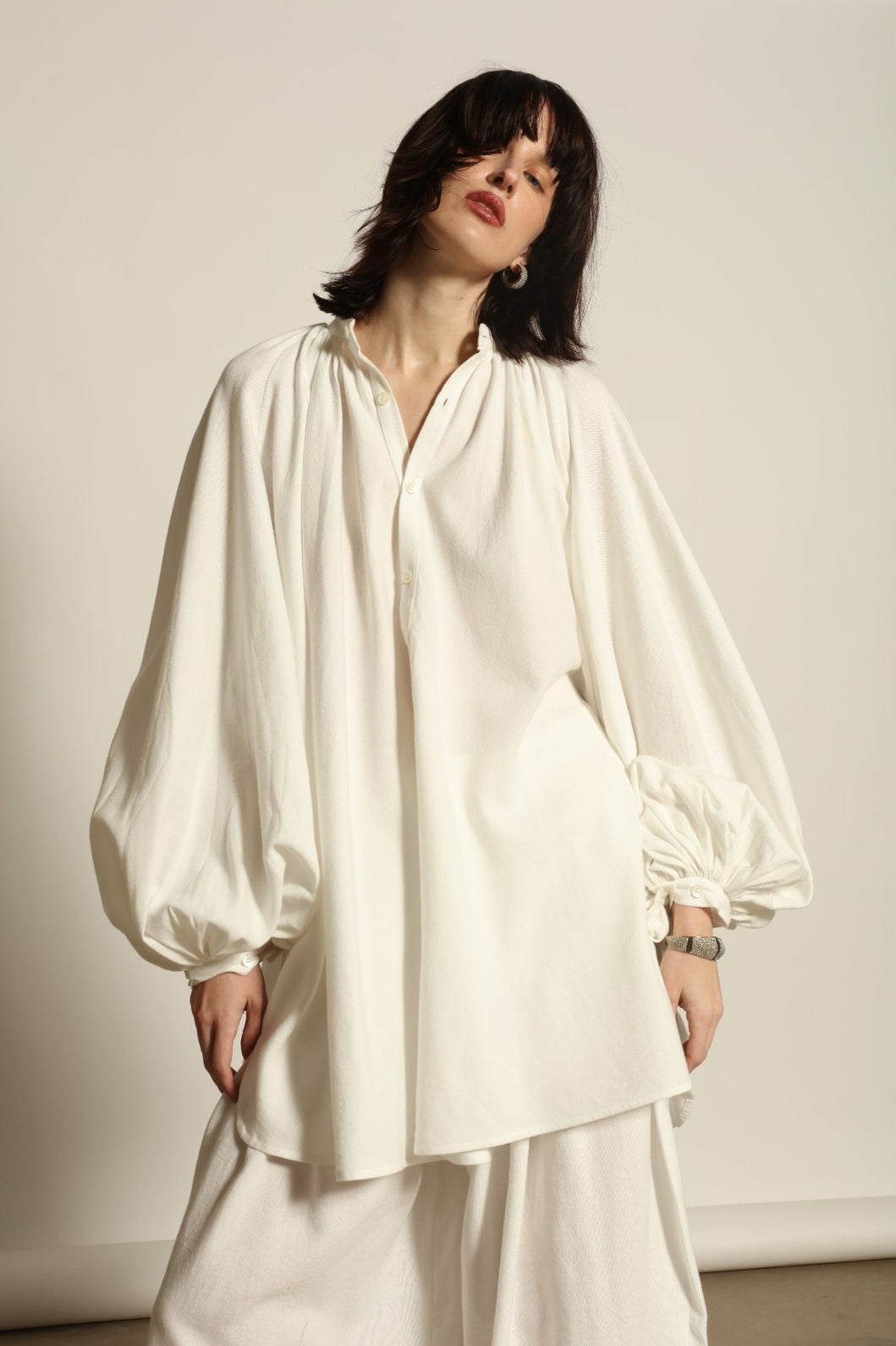The Touareg Tunic With Ballooon Sleeves - Marrakshi Life