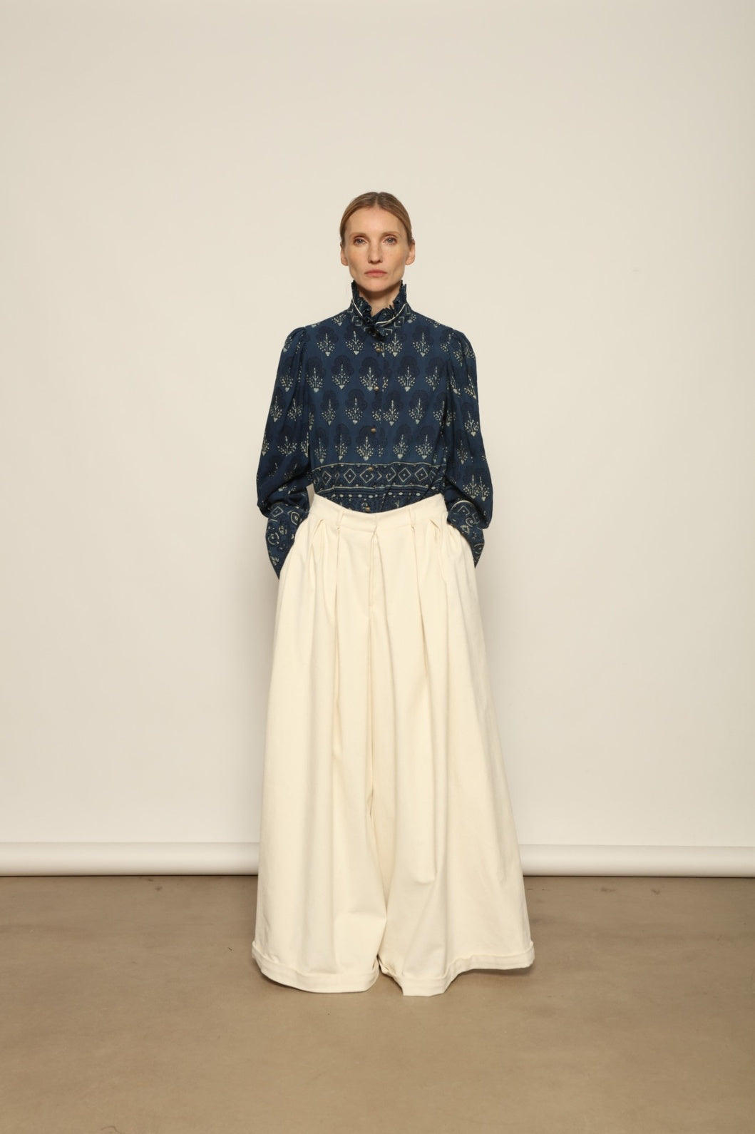Karin Blouse with Volant - House of Woven Stories