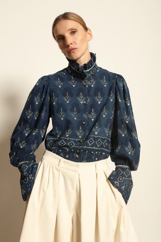 Karin Blouse with Volant - House of Woven Stories