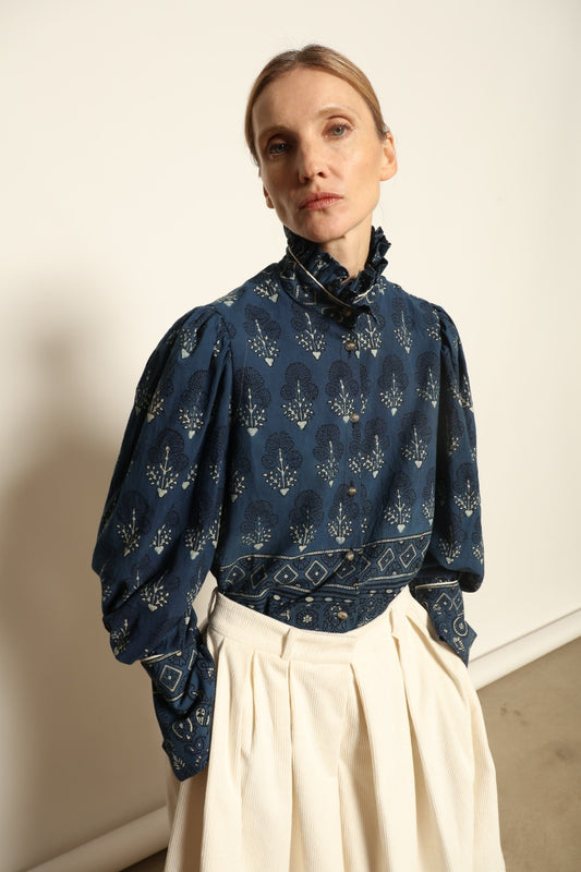 Karin Blouse with Volant - House of Woven Stories