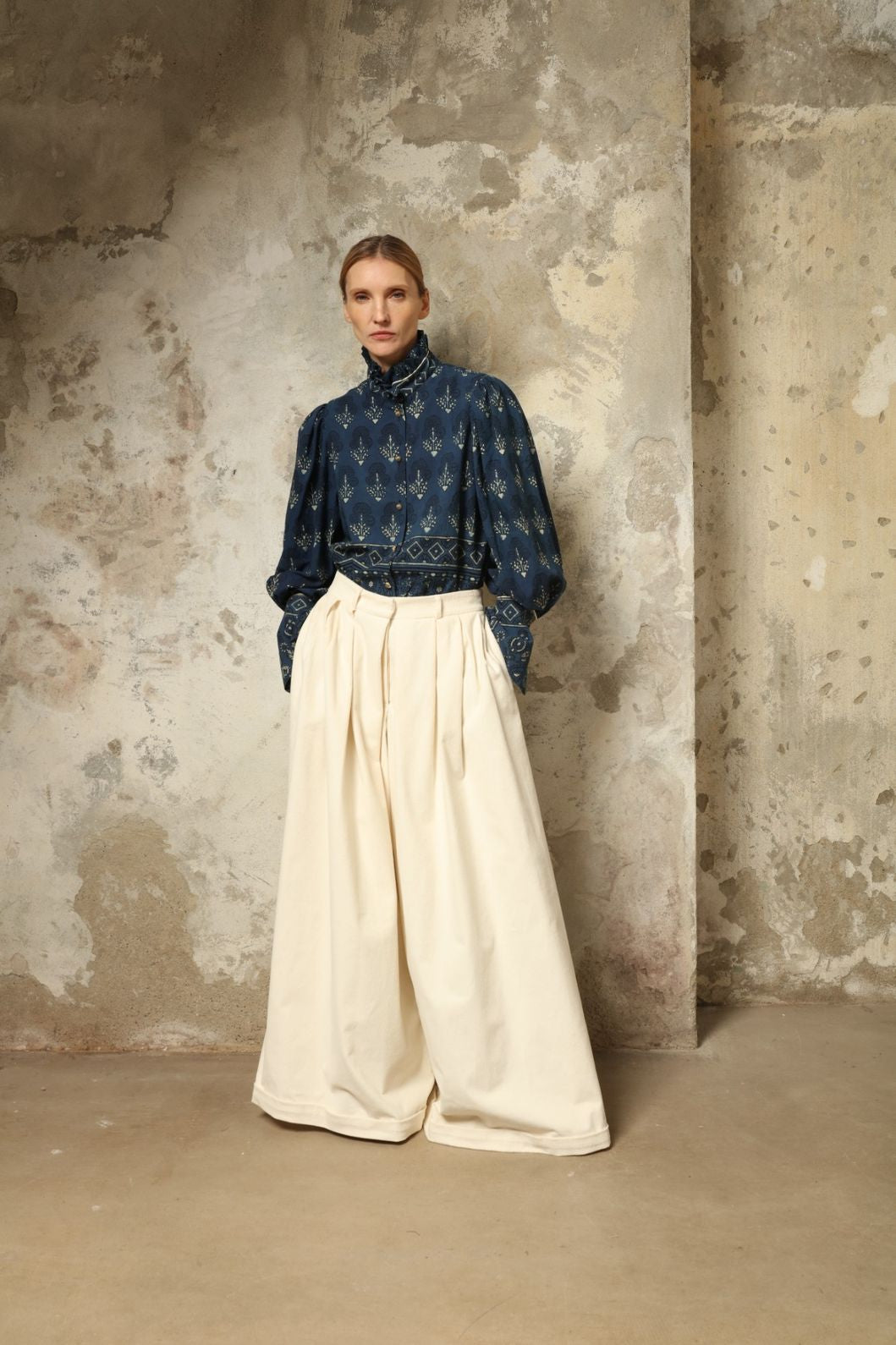 Karin Blouse with Volant - House of Woven Stories