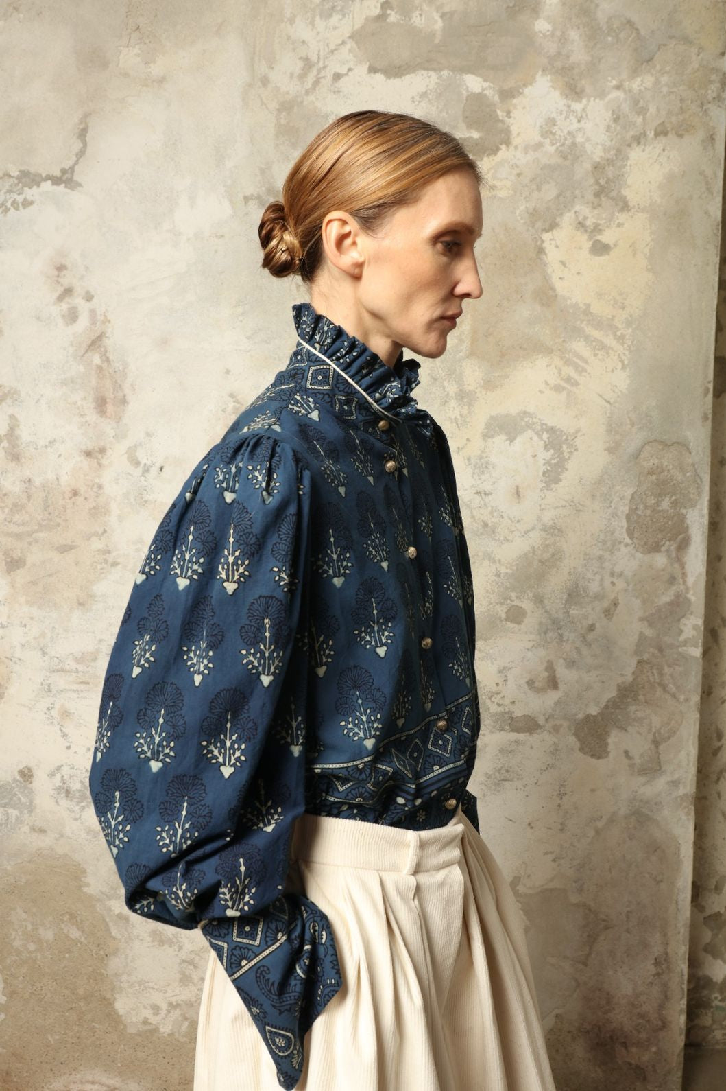 Karin Blouse with Volant - House of Woven Stories
