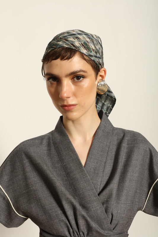 Serena Aegean Foulard - House of Woven Stories