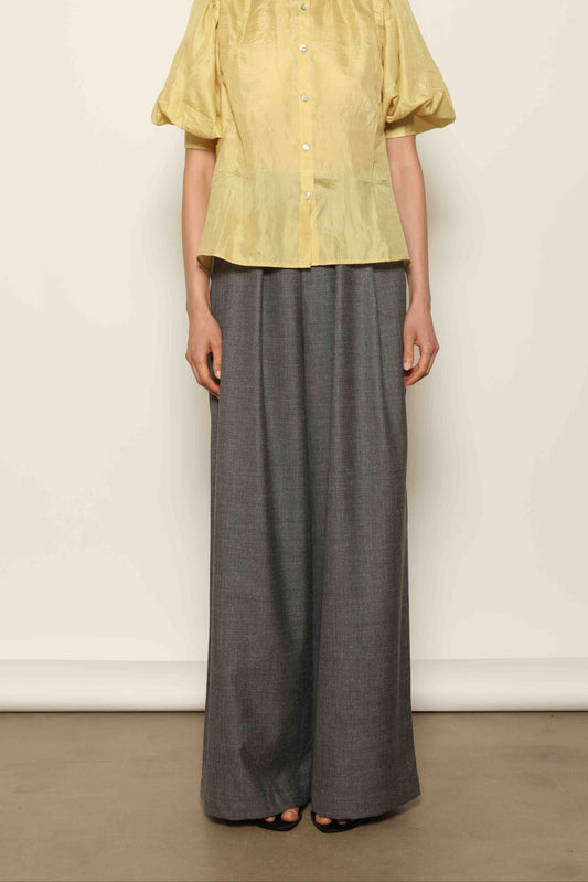 Parigi Grey Off-White Trousers - House of Woven Stories