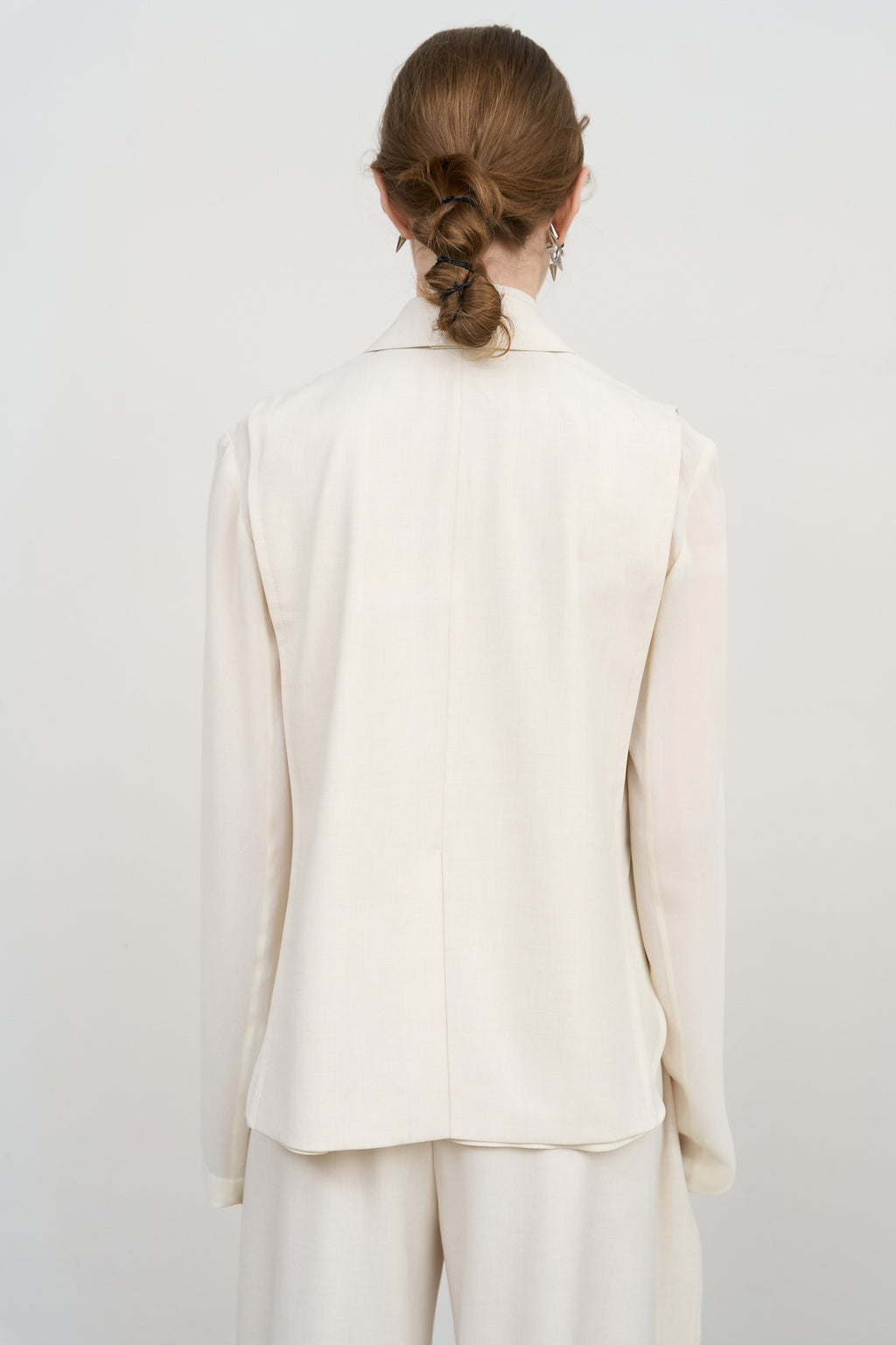 Layered Tucked-Hem Jacket - Litkovska