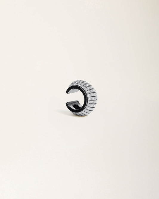 Mono Crystal Silver Earcuff - SO-LE STUDIO
