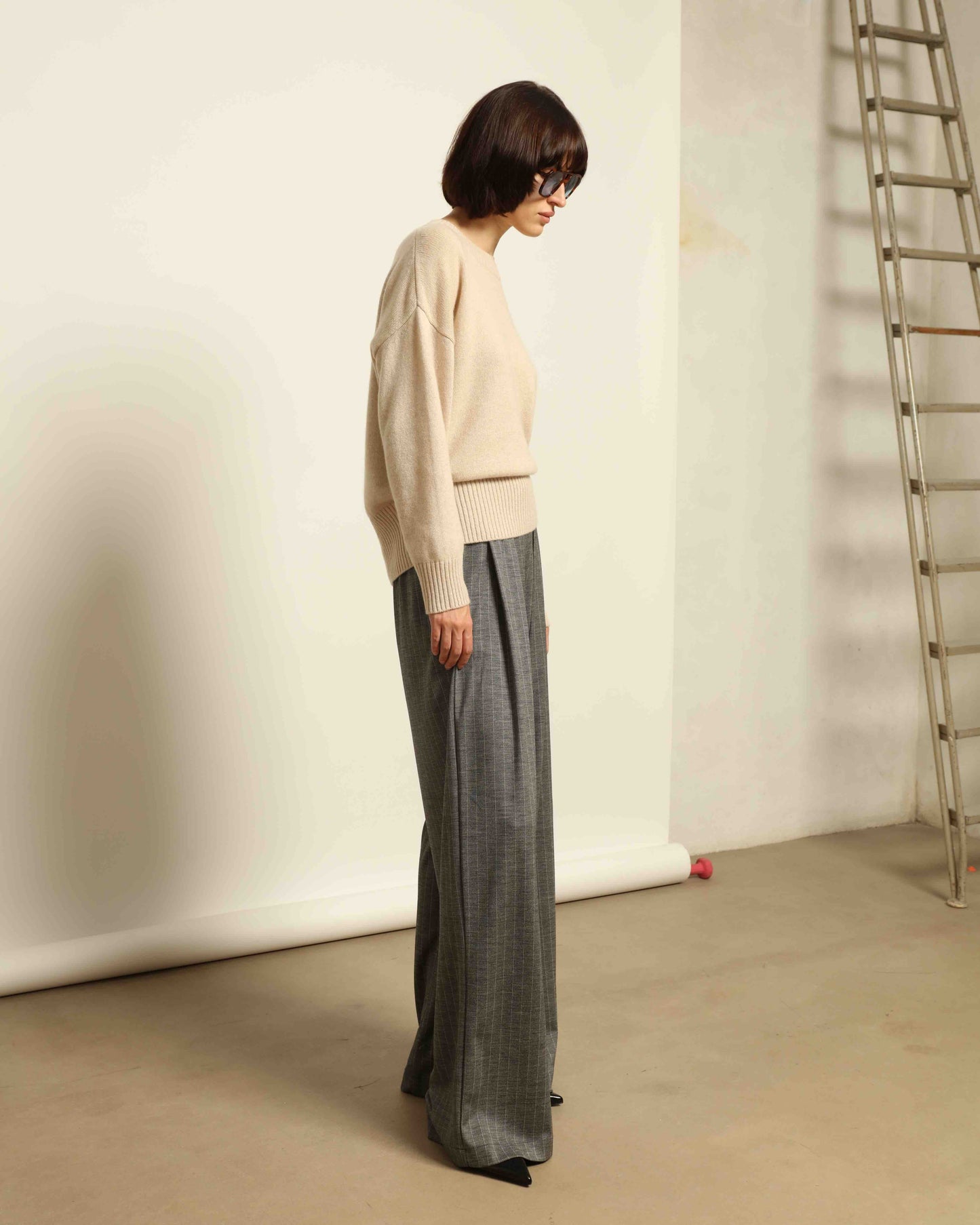 Parigi Pinstriped Trousers - House of Woven Stories