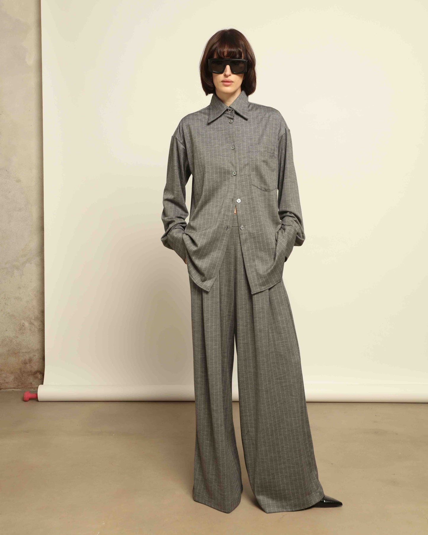Parigi Pinstriped Trousers - House of Woven Stories