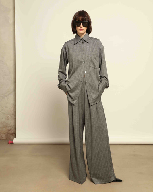 Parigi Pinstriped Trousers - House of Woven Stories