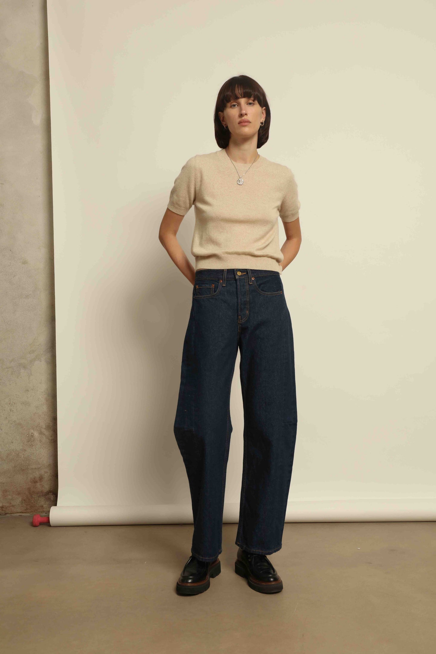 Natural Natascha Round Neck Pullover - House of Woven Stories