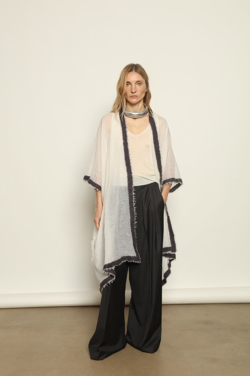Natural White Cardigan - Mirror in the Sky