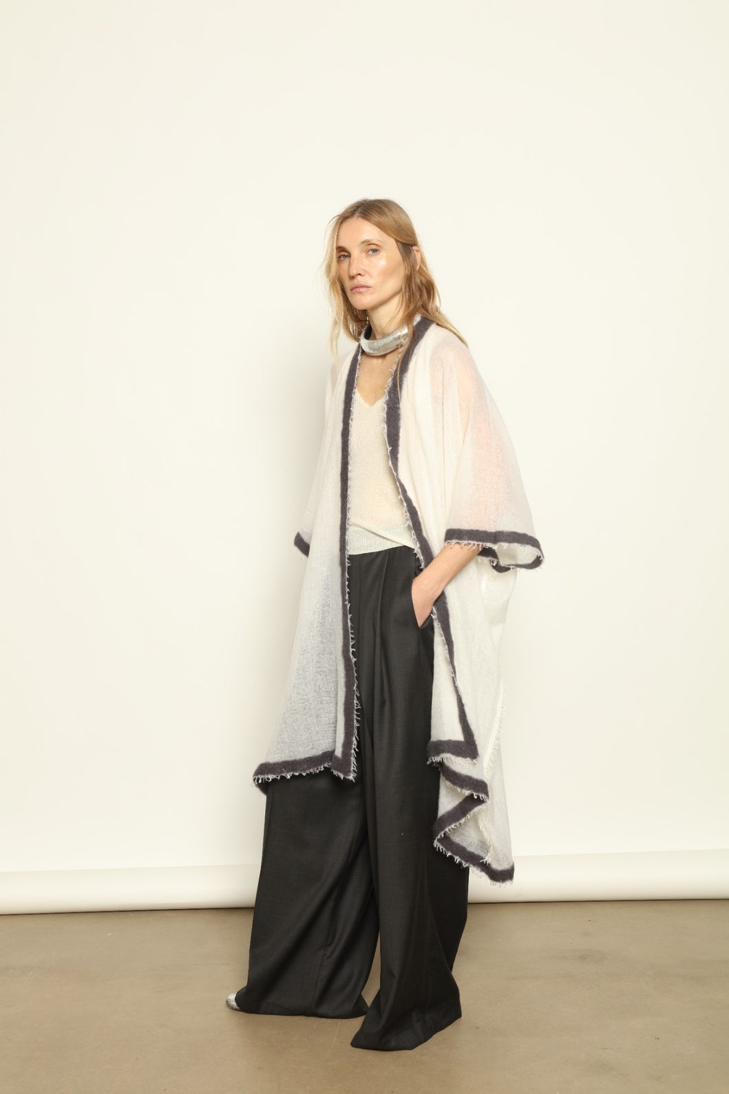 Natural White Cardigan - Mirror in the Sky