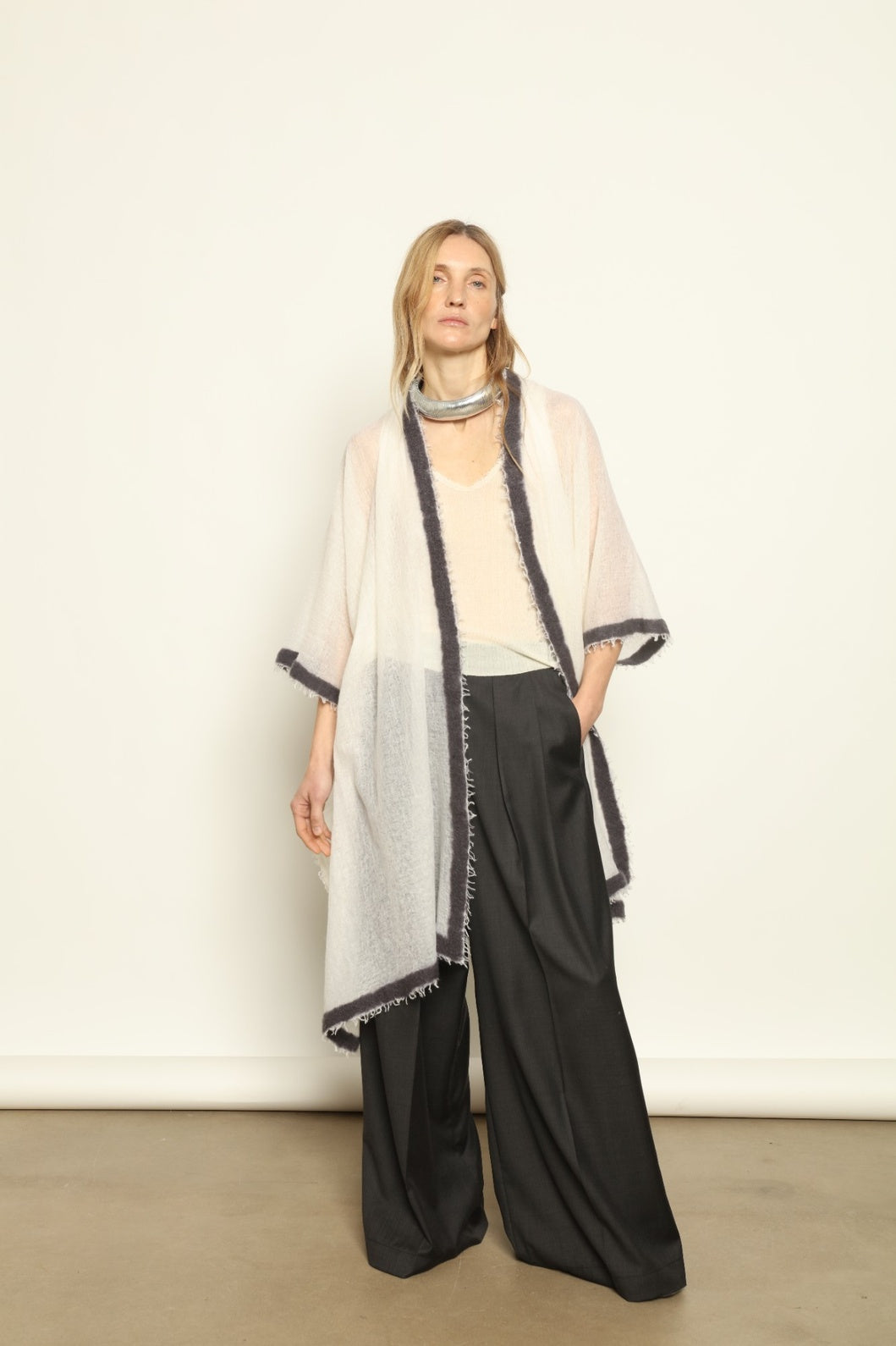 Natural White Cardigan - Mirror in the Sky