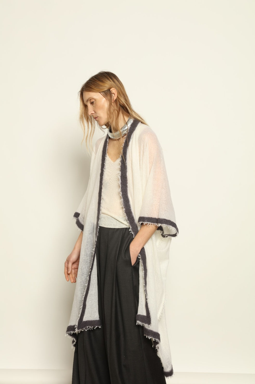 Natural White Cardigan - Mirror in the Sky