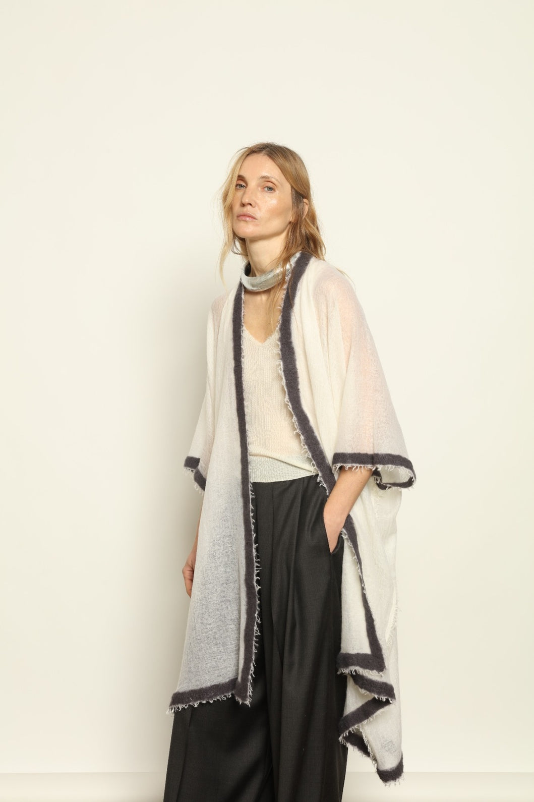 Natural White Cardigan - Mirror in the Sky