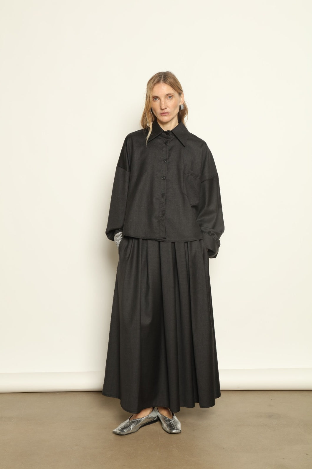 Larissa Anthracite Skirt - House of Woven Stories