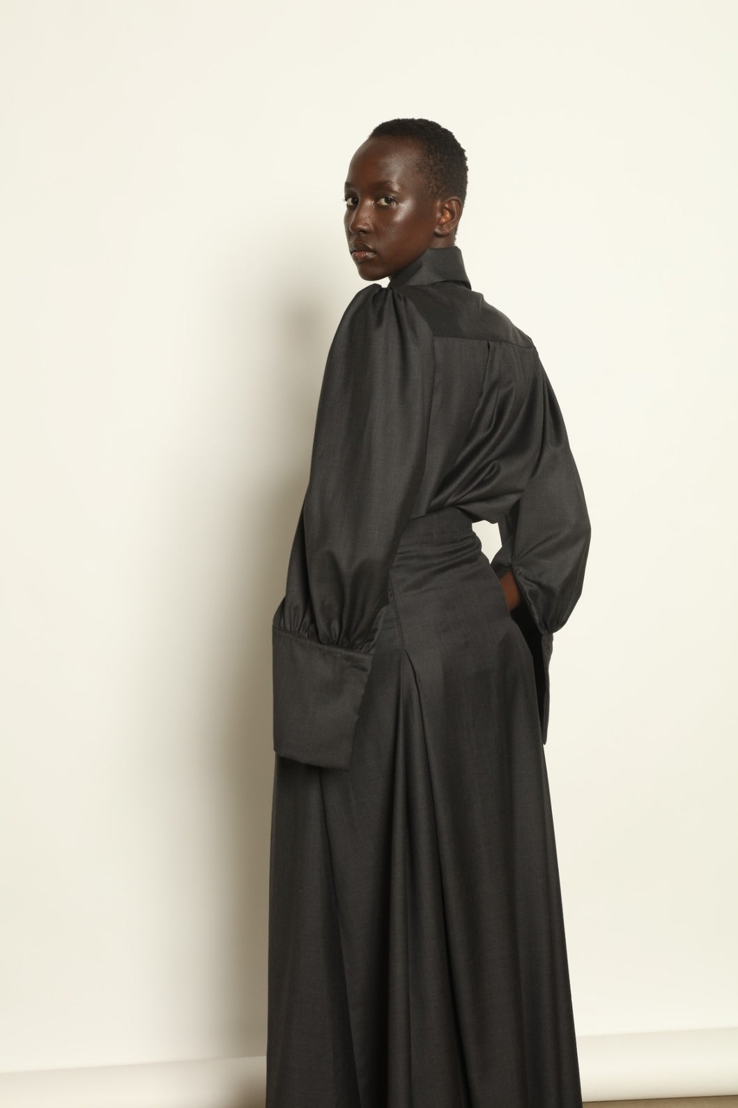 Karin Anthracite Blouse - House of Woven Stories