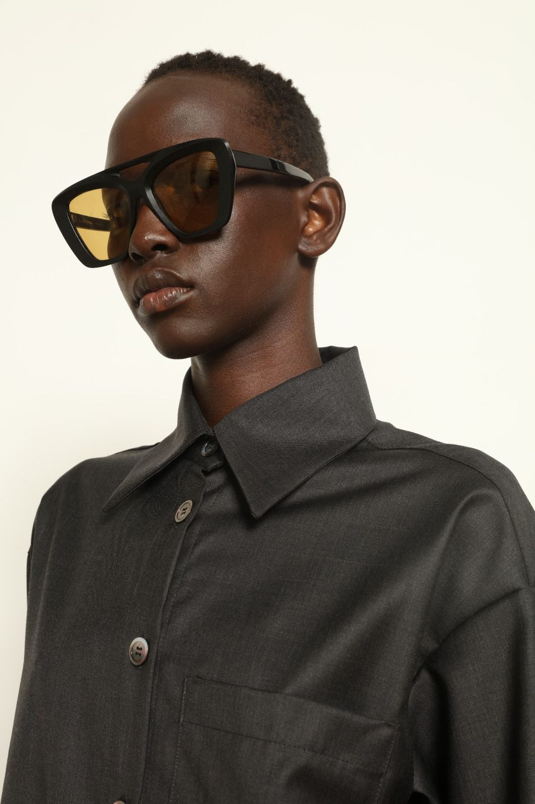 Anthracite Oscar Merino Wool Shirt - House of Woven Stories