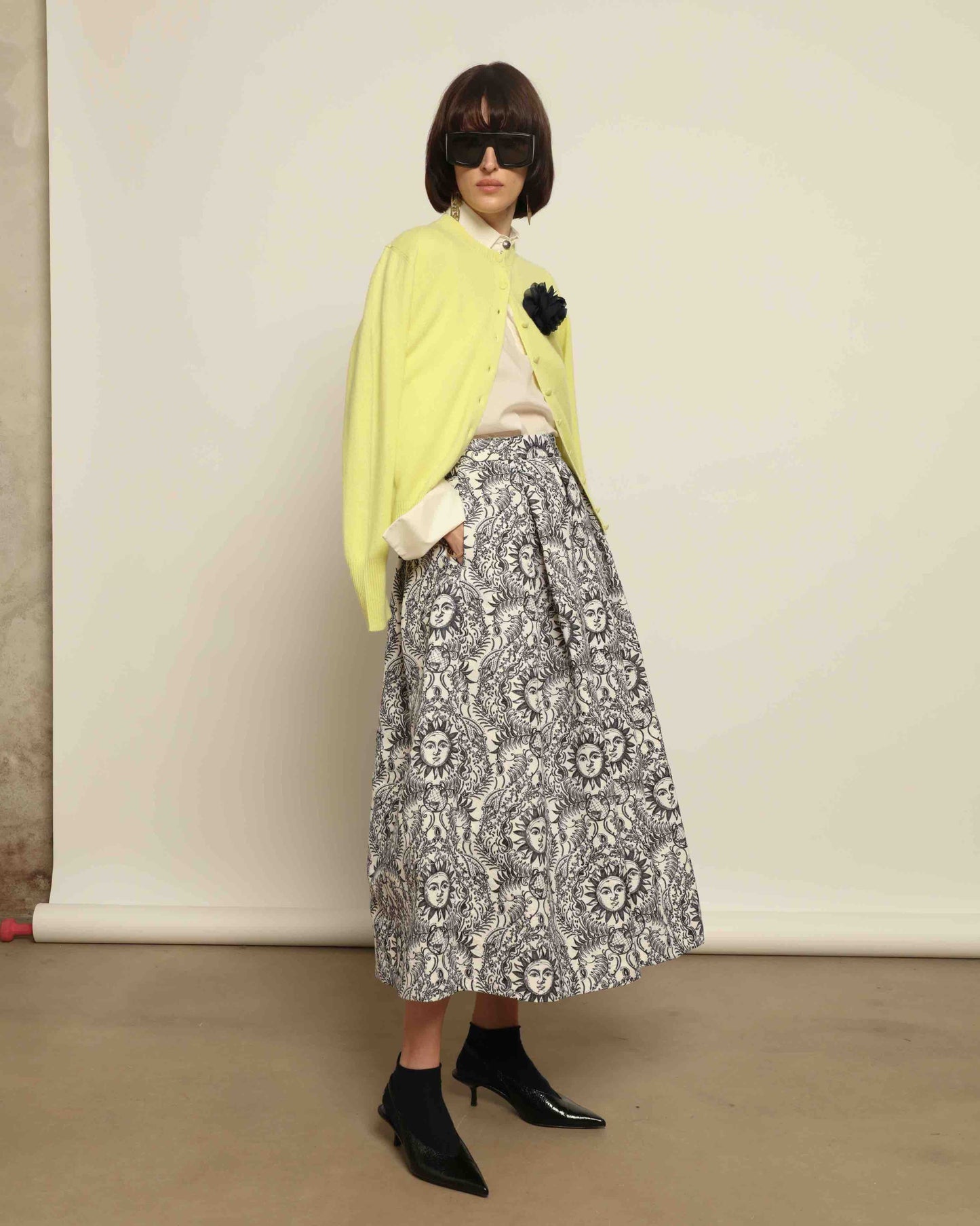 Poppy Yellow Nathalie Coreana Cardigan - House of Woven Stories
