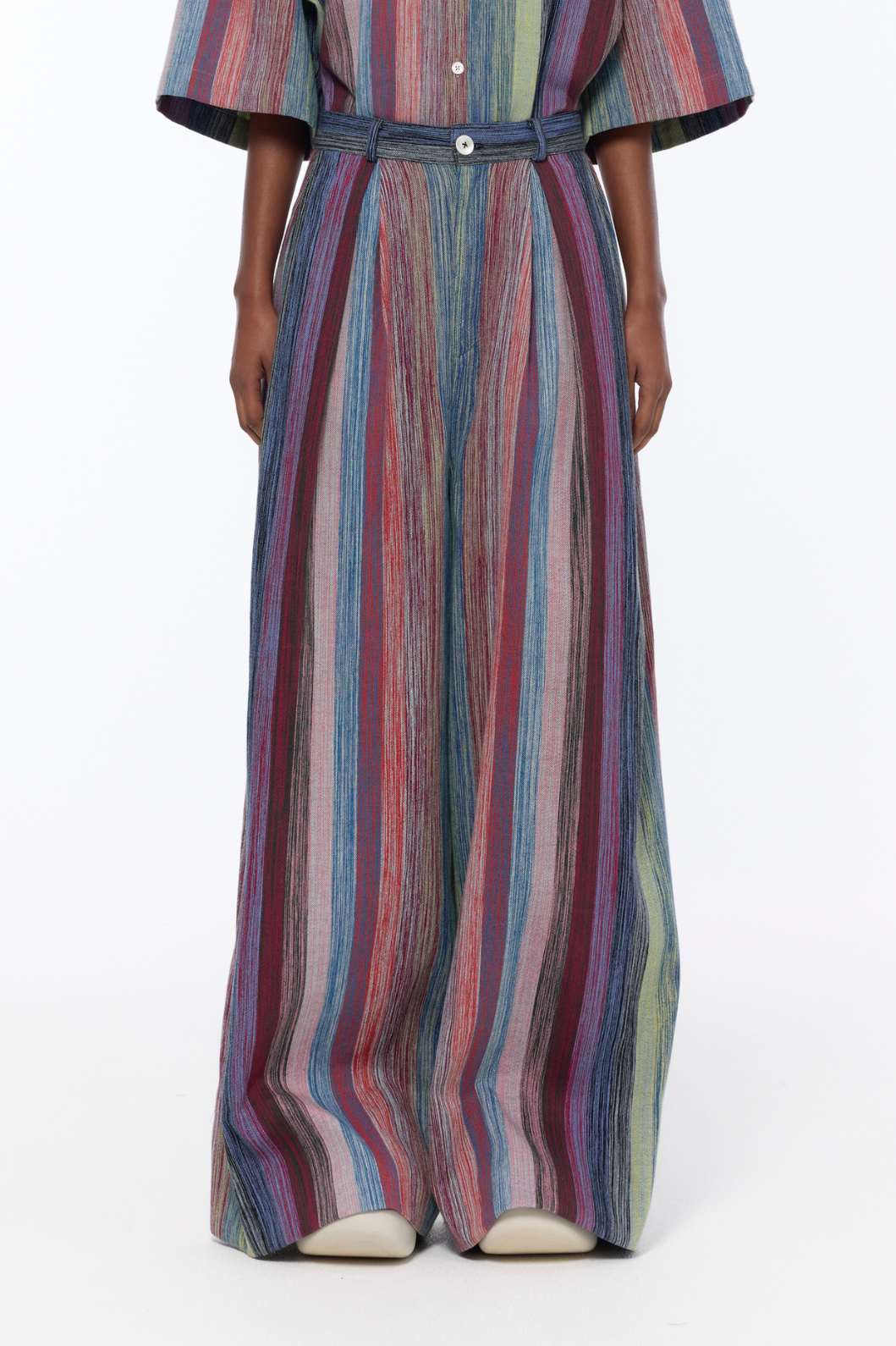 The Mid Rise Striped Pant - Marrakshi Life
