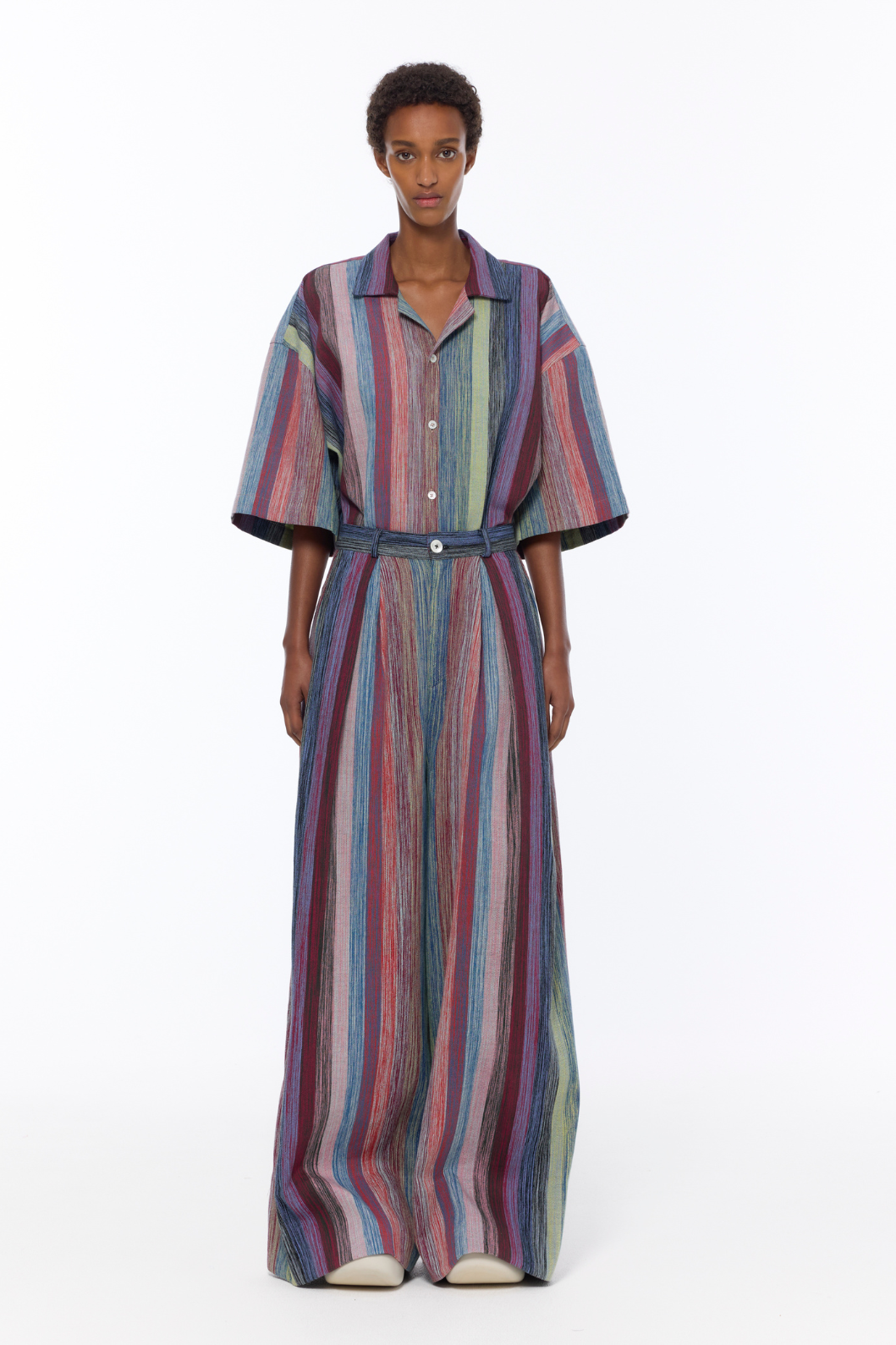 The Mid Rise Striped Pant - Marrakshi Life