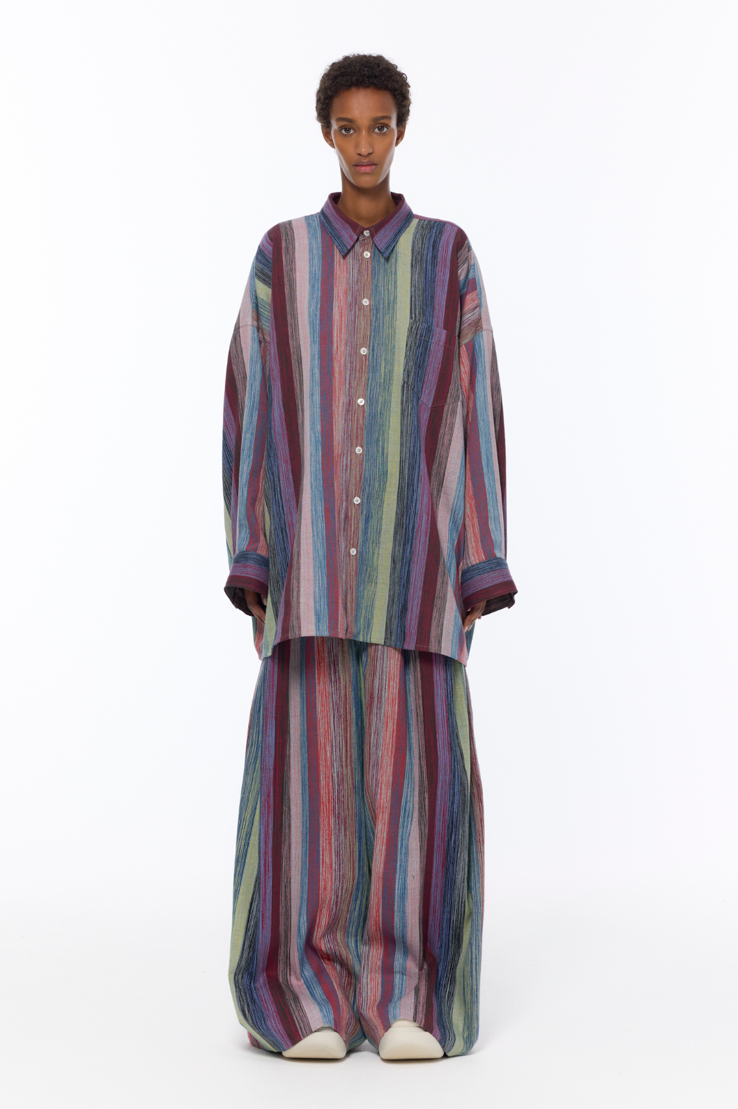 The Mid Rise Striped Pant - Marrakshi Life