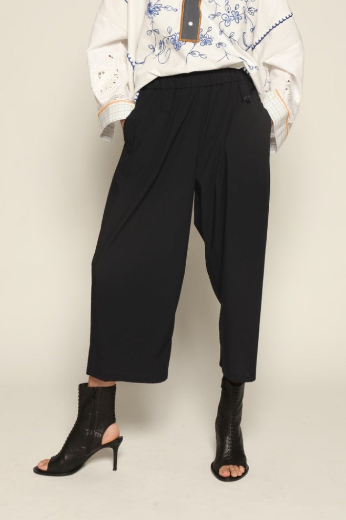 Navy Blue Om Pants