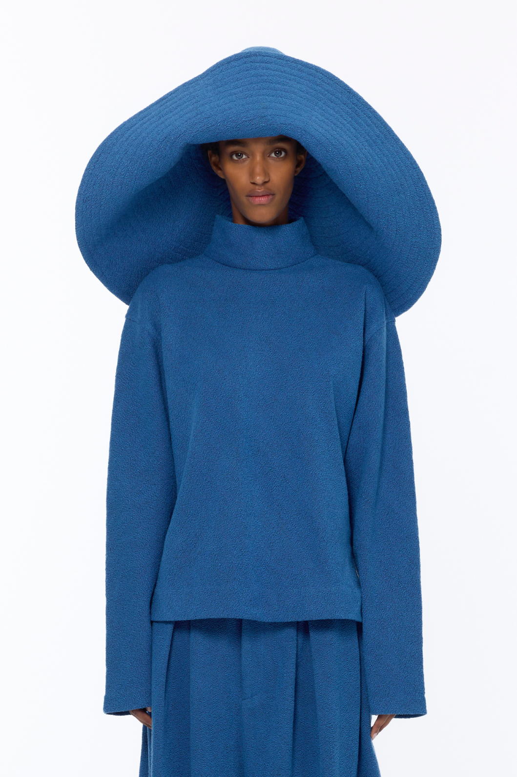 The French Blue Boucle Pamela Hat - Marrakshi Life