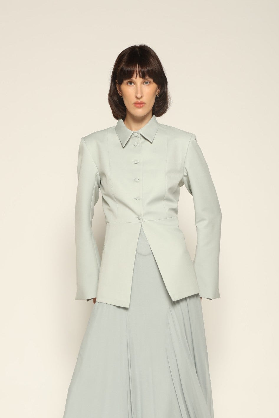 Tailored Collared Blazer - Abadia