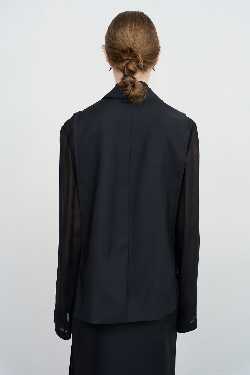 Layered Tucked-Hem Jacket - Litkovska