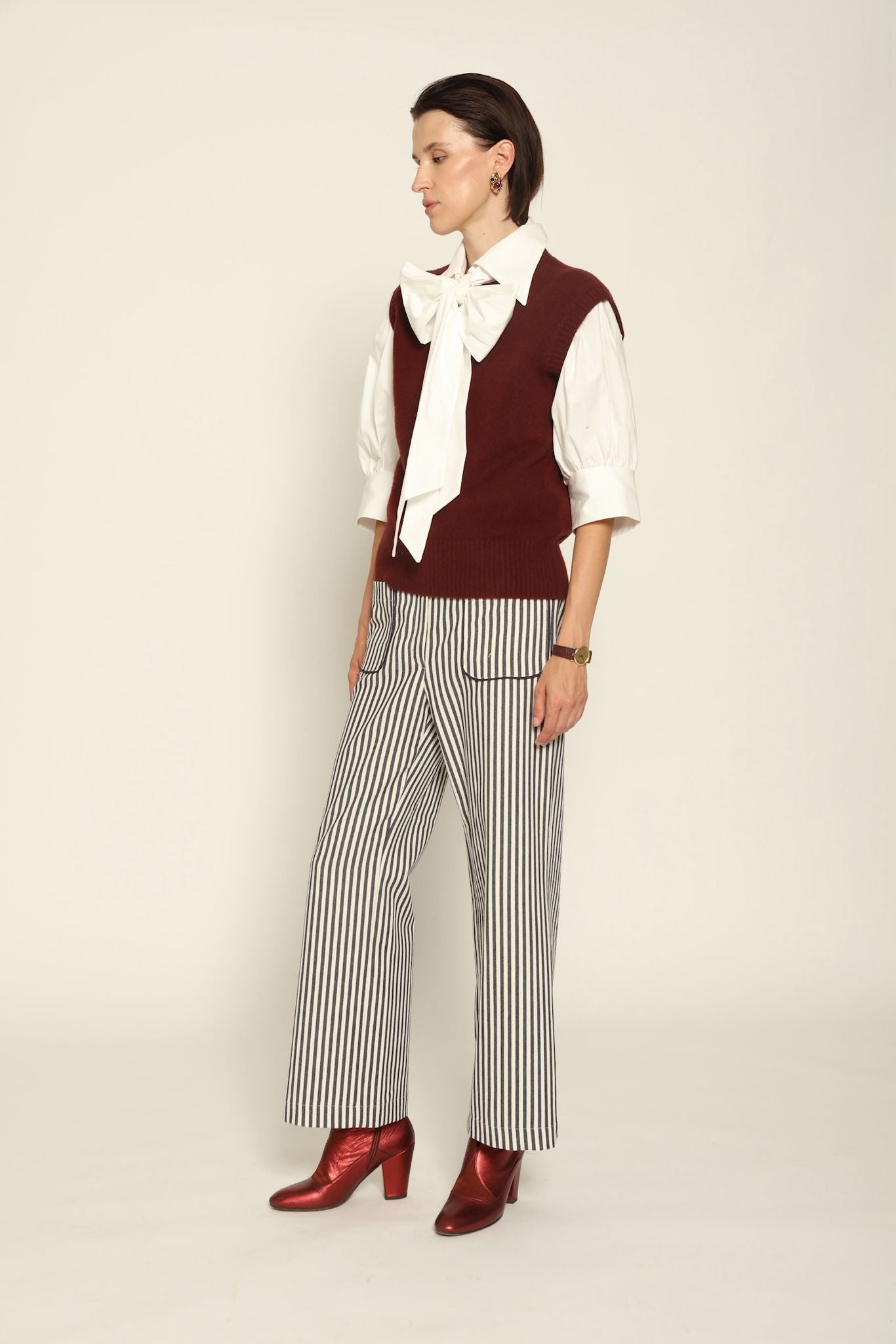 Clinta Striped Trousers