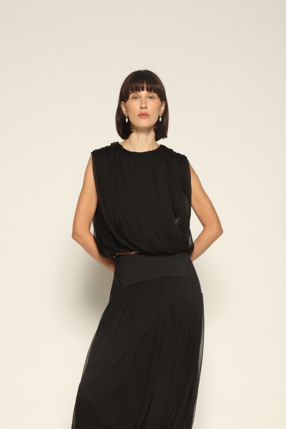 Twisted Bubble Top - Abadia
