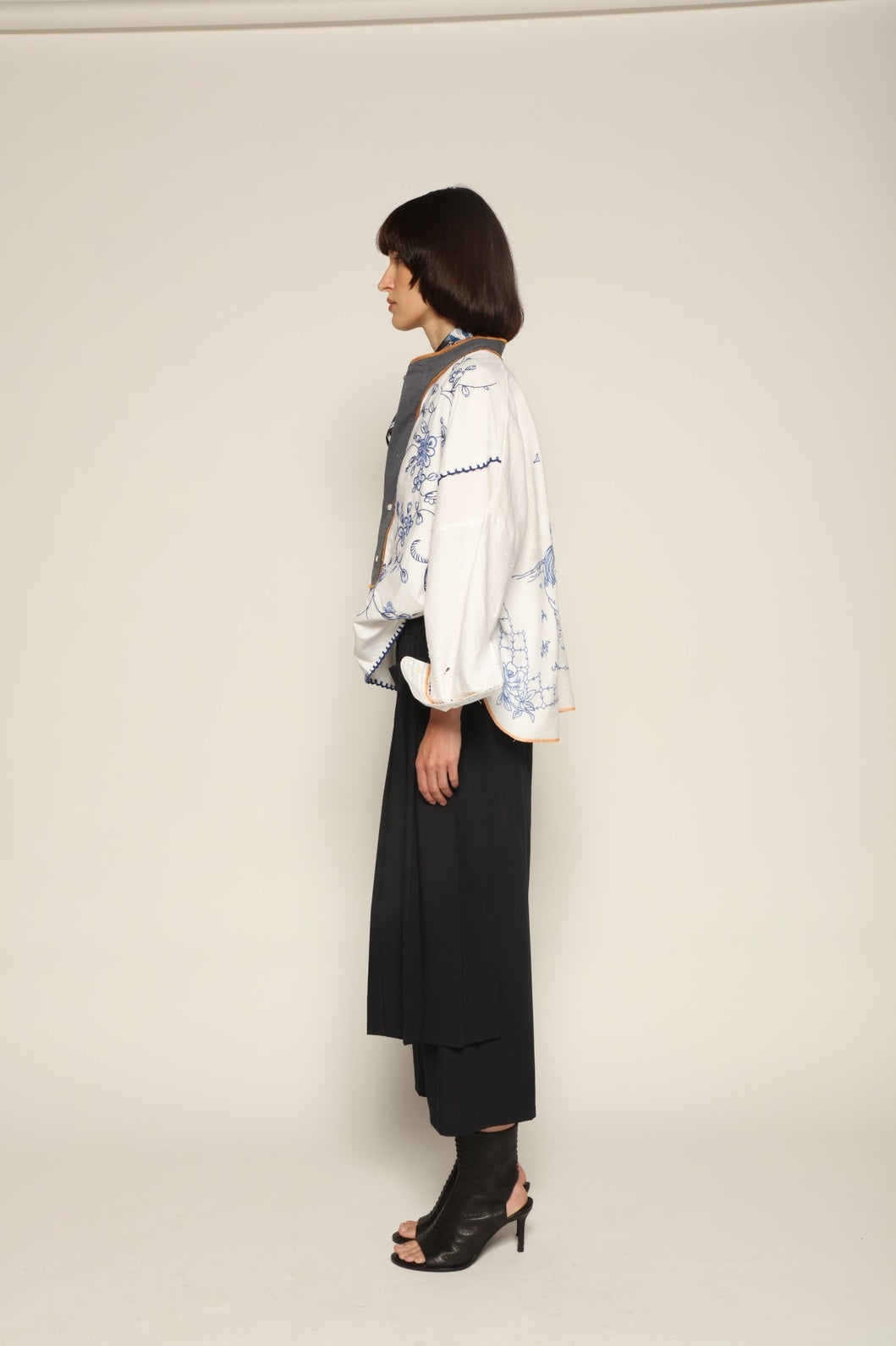 Navy Blue Om Pants
