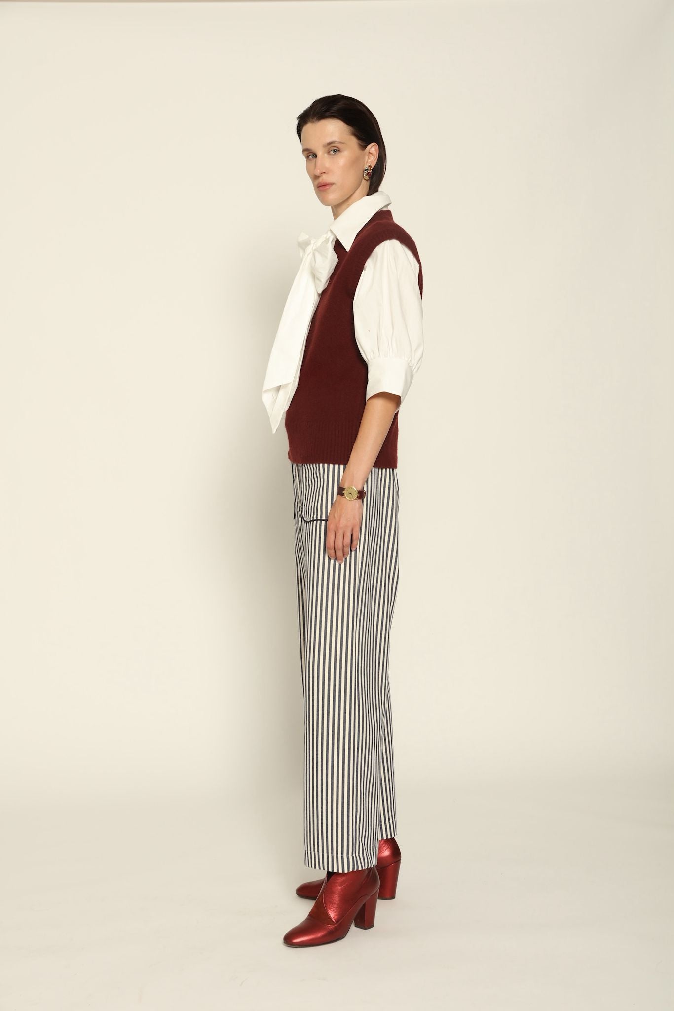Clinta Striped Trousers