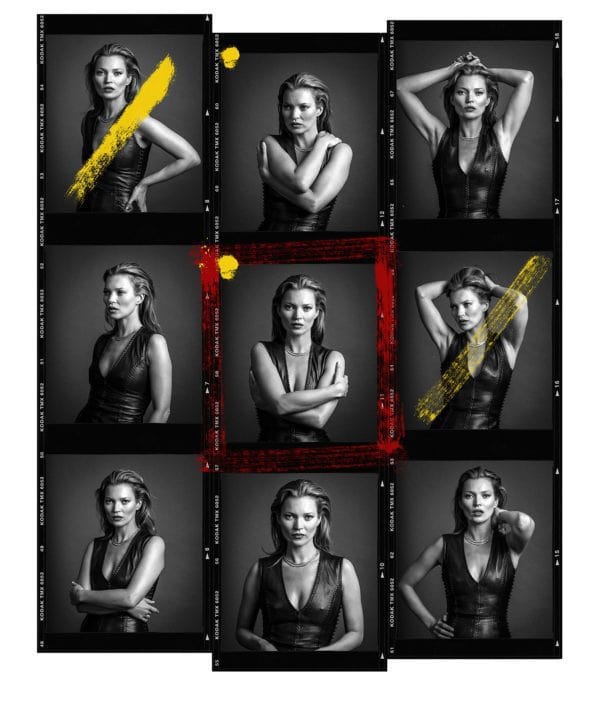 Andy Gotts celebrity portrait photography book cover showing dramatic black and white photo
