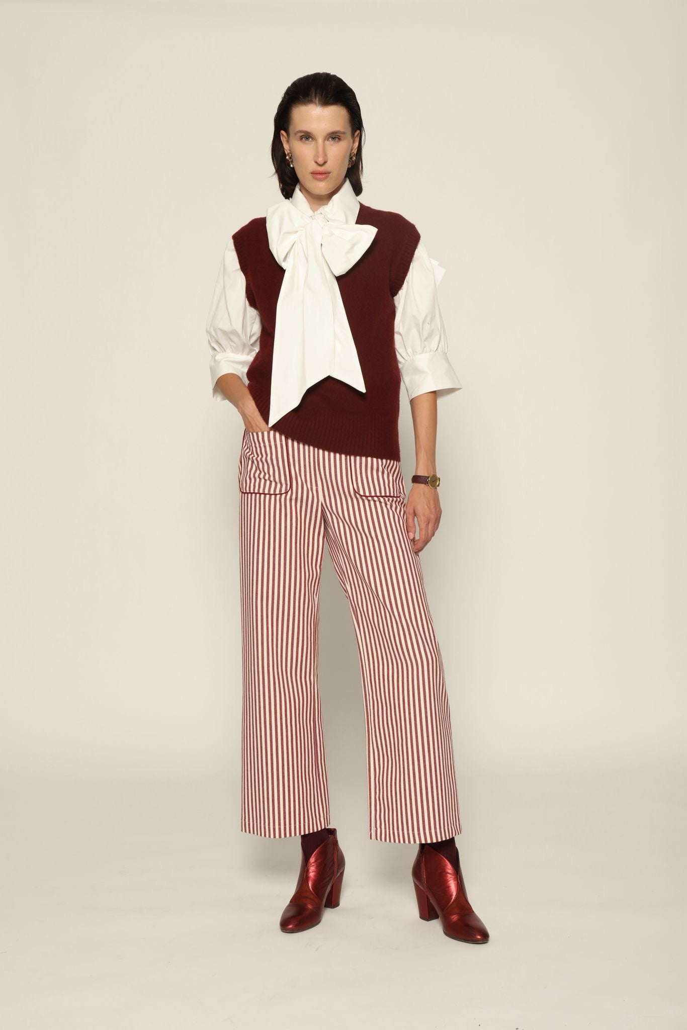 Clinta Striped Trousers