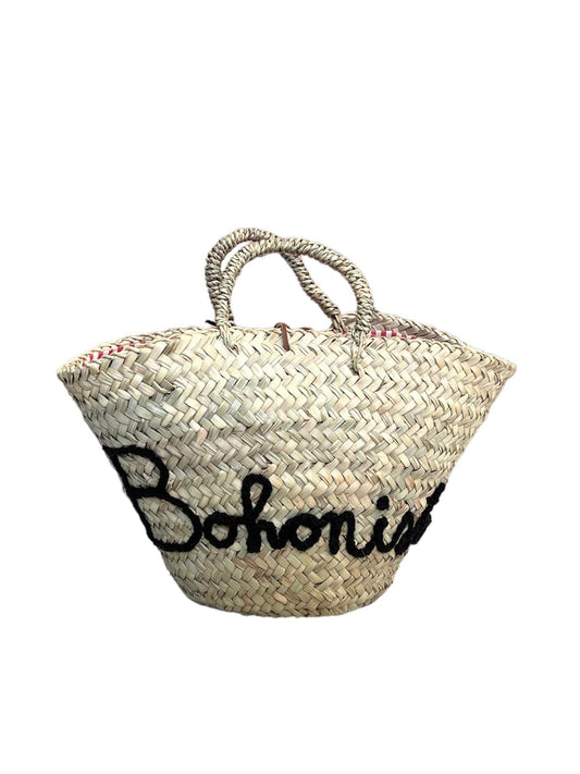 Handmade Micaela Spadoni Bohonista bag with cotton lining and Italian leather drawstring closure. Stylish, artisanal bag hand-embroidery in Aegean Blue. Part of House of Woven Stories selection.