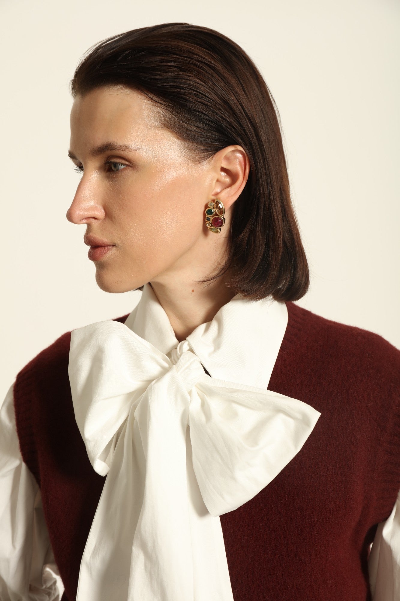 Pierre Lang Signed Ear Clips