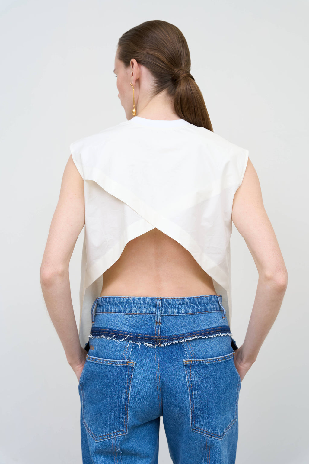 Criss-Cross Back T-Shirt - Litkovska