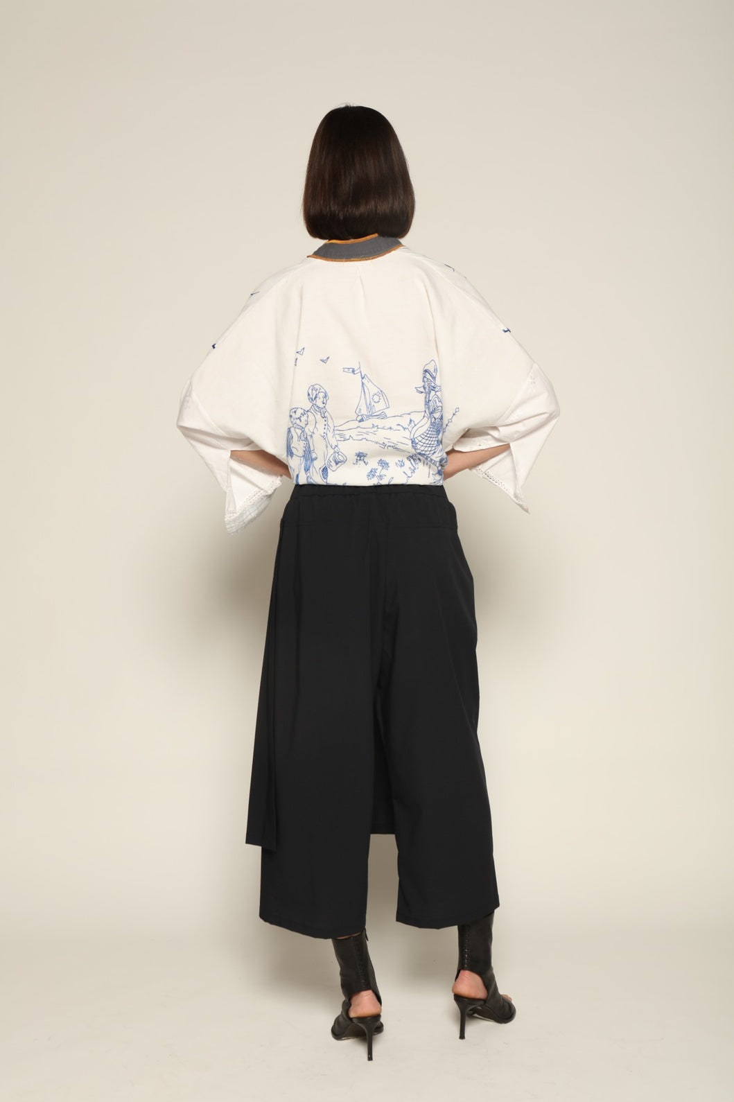 Navy Blue Om Pants