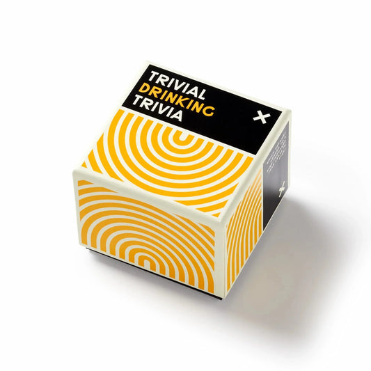Drinking Trivia card game set by New Mags with 200 humorous questions in a giftable box. Available at House of Woven Stories. 
