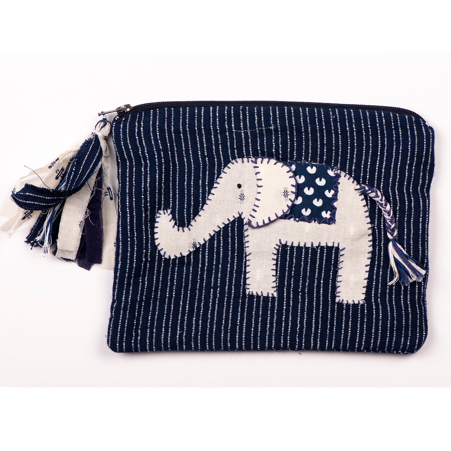 Handcrafted Vanity Aarav Pouch by SilaiWali Upcycled Fabric & Ethical ...