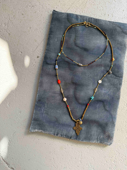 Double Souq Cross Necklace