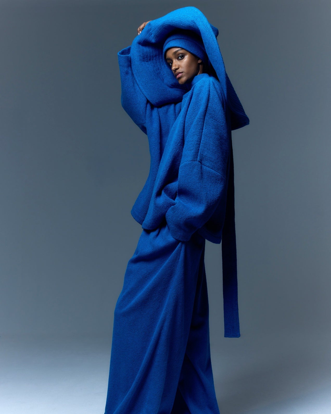 The French Blue Boucle Sweater - Marrakshi Life