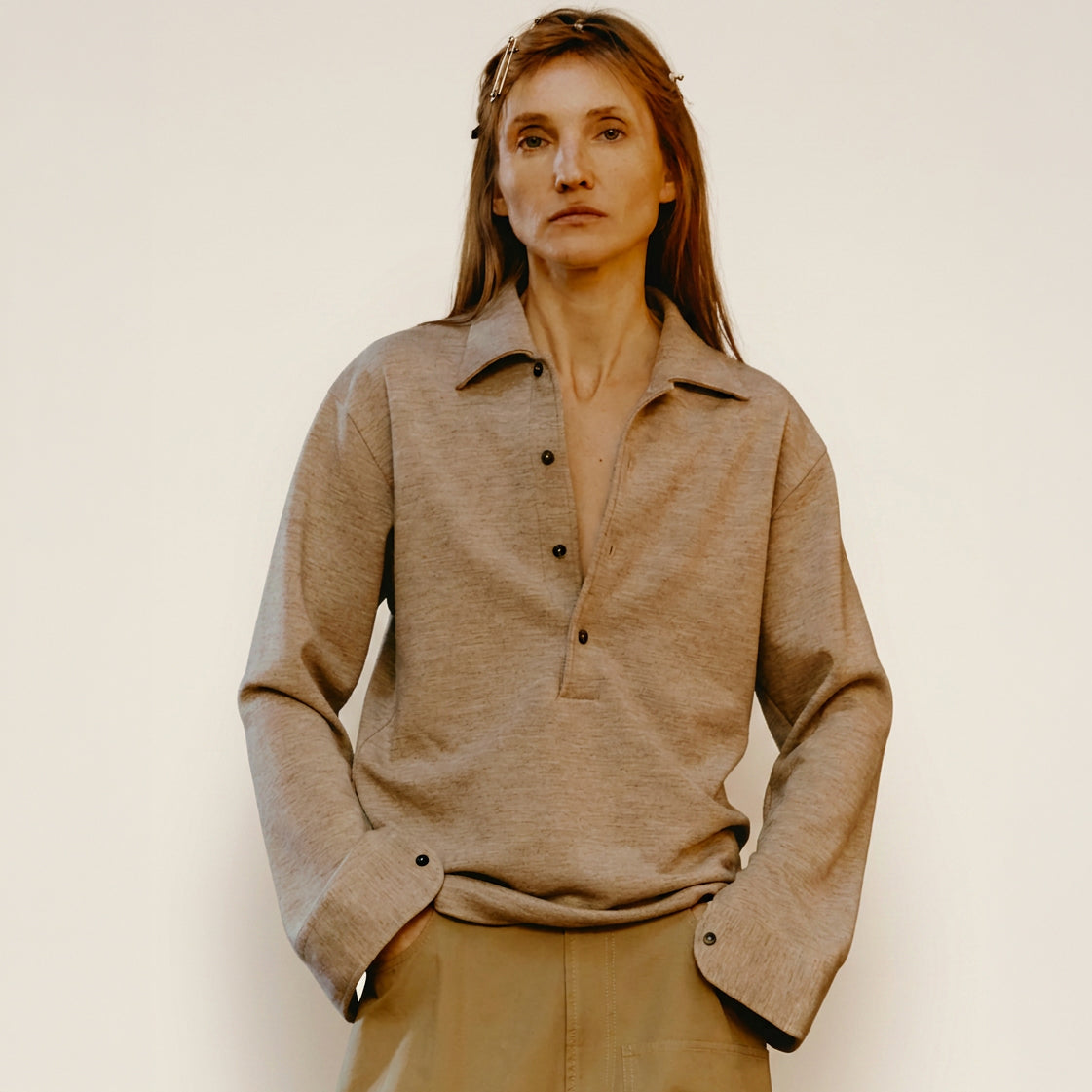 Maison Jejia Maddy Gilet with a relaxed sleeveless silhouette designed for expressive autumn and winter layering, curated by House of Nomad Stories