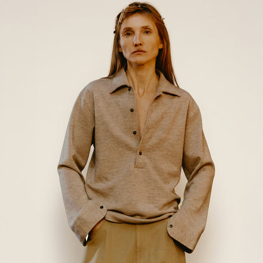 Maison Jejia Maddy Gilet with a relaxed sleeveless silhouette designed for expressive autumn and winter layering, curated by House of Nomad Stories